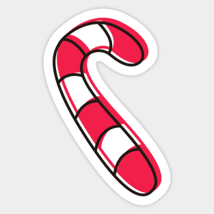 Sweeten Up Your Holidays with Candy cane Power! Sticker